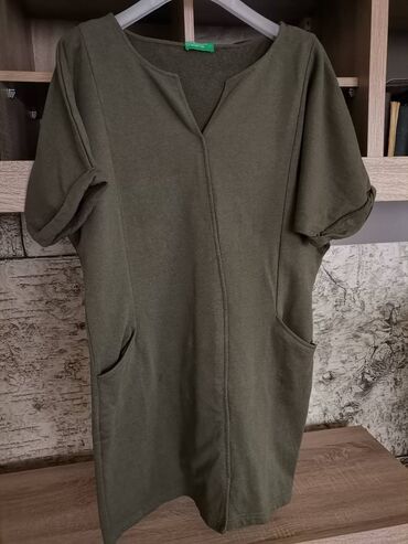 Haljine: Benetton haljinica - tunika maslinasto zelene boje. Univerzalna — 4