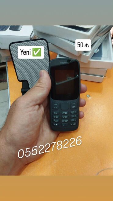 nokia saphire: Nokia 106, rəng - Qara, Zəmanət, Düyməli, İki sim kartlı