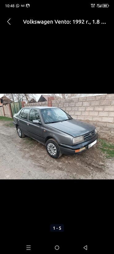 вента дизель: Volkswagen Vento: 1992 г., 1.8 л, Механика, Бензин, Седан