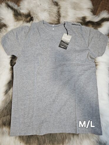 Majice: Majica na kratke rukave, S, bоја - Siva, Pamuk — 4