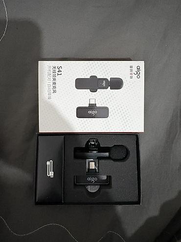 динамический микрофон: Беспроводной петличный микрофон aigo S41 - Комплект — 3