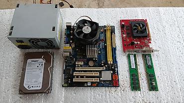 Digər ehtiyat hissələri: Salam. Köhnə stolüstü kompüter hissələri satılır. 2×1GB RAM (cəmi 2GB) — 1