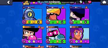 сы 4: Игровой аккаунт Brawl Stars. Основное: - Путь к славе: 22 491 трофей — 3