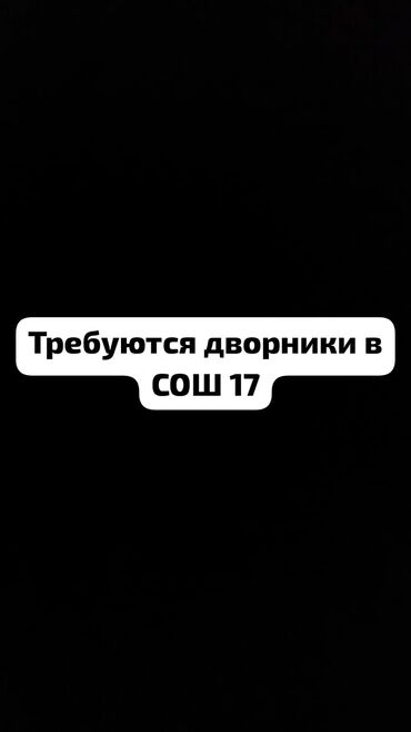 подработка на пару часов в день: Требуется дворник в СОШ 17 График работы: 5/2 неполный рабочий день