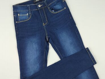 spodnie z wysokim stanem jeans: Jeansy damskie, S