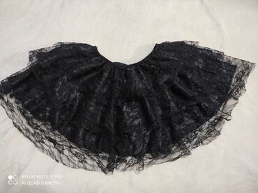 crne kozne suknje: Mini, 140-146, bоја - Crna