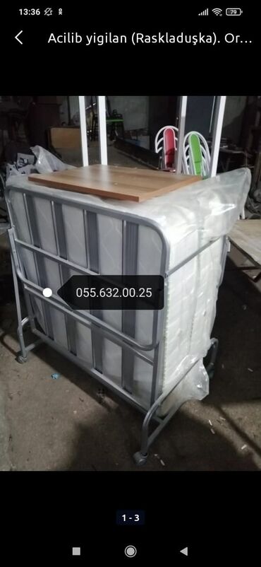 Çarpayılar: Yeni, Təknəfərlik çarpayı, Bazasız, Matrassız, Siyirməsiz, Azərbaycan — 20