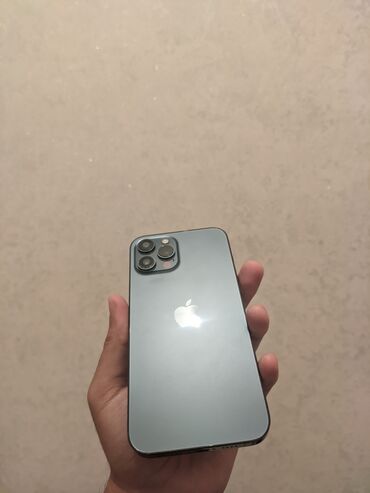 продать айфон 12: IPhone 12 Pro Max, Б/у, 128 ГБ, Blue Titanium, Защитное стекло, Чехол, Кабель, 85 %