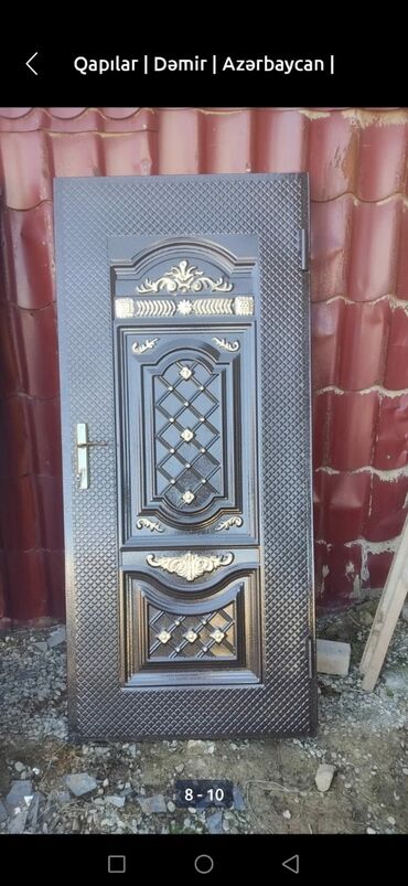 Giriş qapıları: Yeni Giriş qapısı 90x205 sm Zamok və çərçivə ilə, Zəmanətli, Ödənişli quraşdırma, Ödənişli çatdırılma, Rayonlara çatdırılma — 21