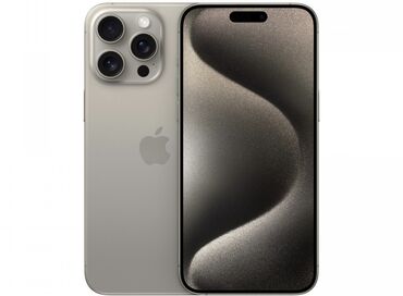 купить бу айфоны: IPhone 15 Pro, Колдонулган, 128 ГБ, Natural Titanium, Заряддоочу түзүлүш, Коргоочу айнек, Куту, 87 %