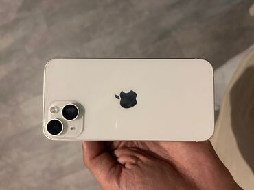 Apple iPhone: IPhone 14, Б/у, 128 ГБ, Белый, Зарядное устройство, Кабель, Коробка, 89 %