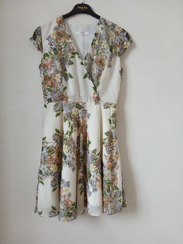 детские джинсовые юбки: Повседневное платье, Миди, M