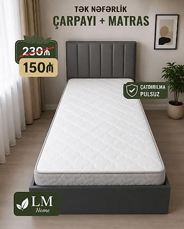 Mebel: Yeni, Təknəfərlik çarpayı, Matras ilə — 1