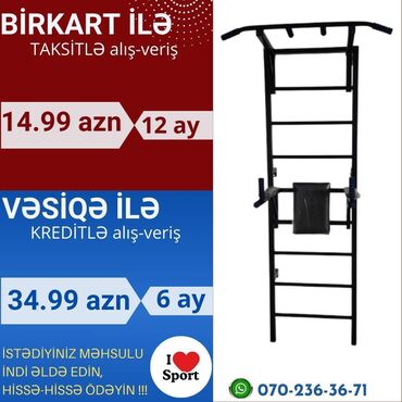 Espanderlər: Turnik pilləkən dəmir 🪪 şəxsi̇yyət vəsi̇qəsi̇ i̇lə kredi̇t ( 3 -18 ay