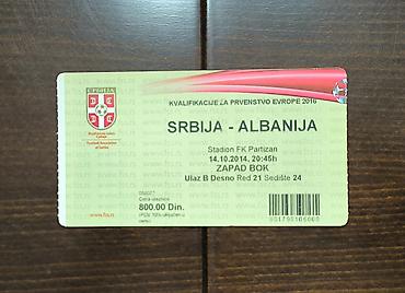karta srbije i crne gore: Original Ulaznice | Fudbal | Jugoslavija, SCG, Srbija Na prodaju — 5