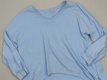 błękitna eleganckie bluzki: Bluzka Damska, 3XL, stan - Dobry