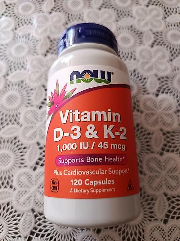 delabs d3: NOW brendinin D-3 və K-2 vitaminləri. Hər kapsulda 1000 IU D3 vitamini — 1