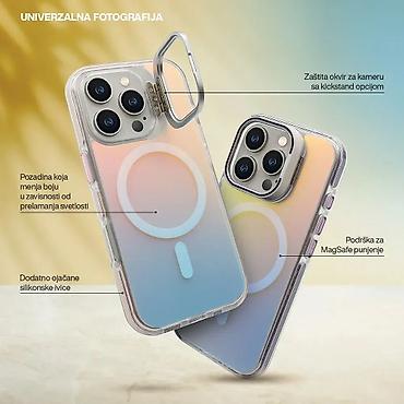 darko macan: Futrola SUNSET MagSafe za iPhone 15 Pro (6.1) roze. Kataloški broj — 1
