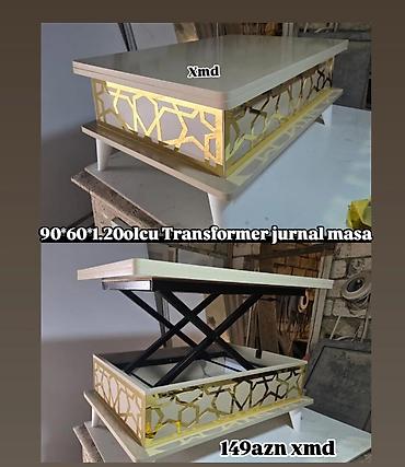 Transformer jurnal masa – ölçü: 90×60×1.200 (qaldırılan hündürlük). -