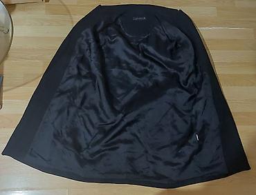 lil solid accessories: Zara Elegantni ženski kaput – crni - Kroj: klasičan, strukiran — 4