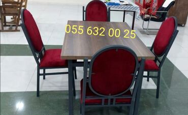 Bağ, çöl masa və oturacaq dəstləri: Yeni, Kvadrat masa, 4 stul, Açılmayan, Azərbaycan — 30