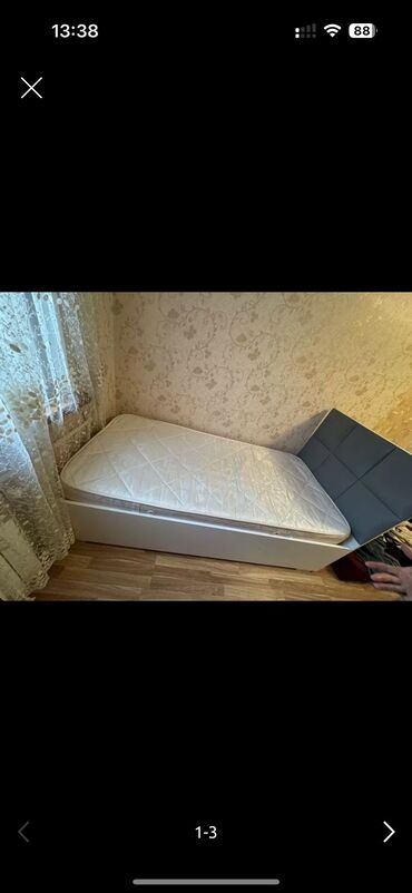 yataq mebelı: Təknəfərlik çarpayı, Bazalı, Matras ilə, Siyirməli