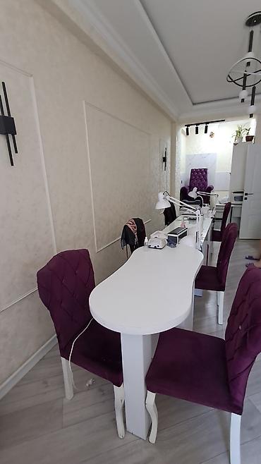 manikur kreslosu: Bordo rəngli zərif salon mebelləri dəsti - Material: yumşaq məxmər — 6