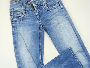 spódnice biała dżinsowe: Jeans, S (EU 36), condition - Good