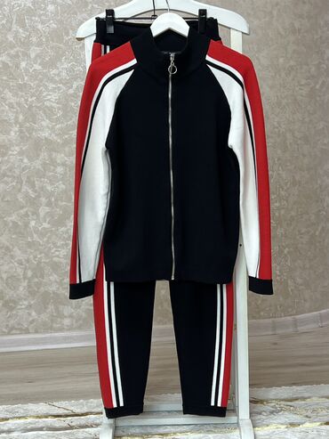 флиски найк бишкек: Трикотажные брюки с лампасами - Цвет: черный с контрастными лампасами