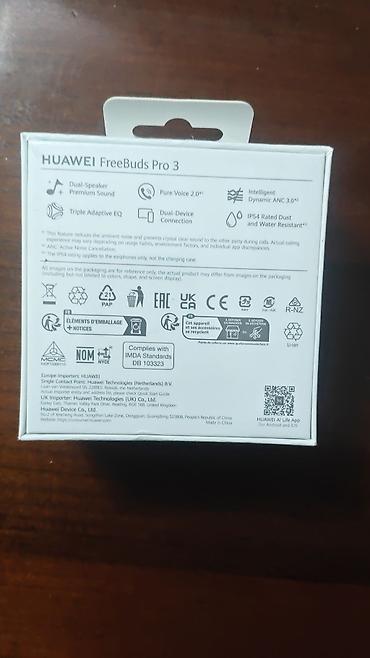 pro 4: Yeni Simsiz (Bluetooth) Qulaqcıqlar, Huawei, rəng - Ağ — 2