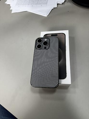 aiphone 13: IPhone 15 Pro, Б/у, 128 ГБ, Черный, Коробка, 88 % — 2