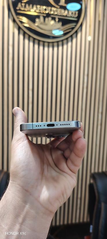 pro controller: IPhone 15 Pro, 128 GB, Natural Titanium, Face ID, Sənədlərlə, Zəmanət — 7
