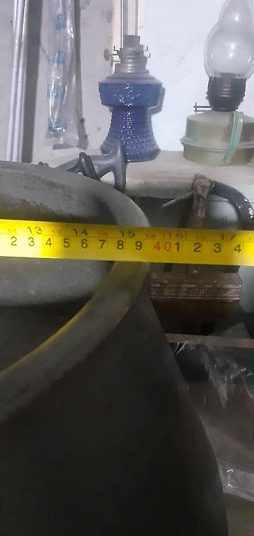canamaz nədir: İşlənmiş, Aş qazanı, rəng - Boz, Mis, 40 sm, Azərbaycan — 3