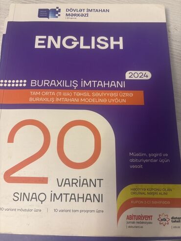 ingilis dili 6 ci sinif test cavablari: 20 SINAQ INGILIS DILI DIM 2024 TERTEMIZDI TEZE ALINIB Kitabda 10