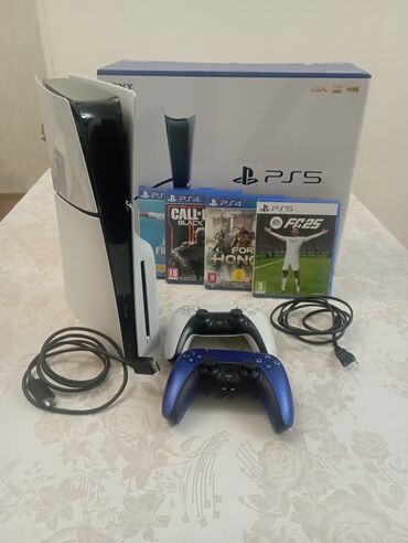 pad 5: Əla vəziyyətdə Playstation 5 Slim konsolu (qutusu ilə) diskli versiya