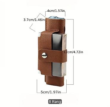 iqos case: IQOS üçün çoxfunksiyalı dəri örtük/çantacıq - Material: teksturalı — 3