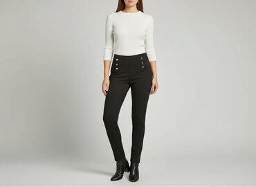 mia eva rajstopy opinie: Material trousers for women, size M