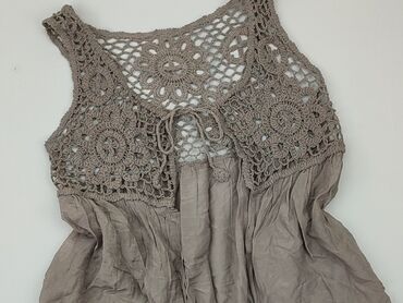 brązowa spódnice w kratę: Knitwear, S (EU 36), condition - Very good