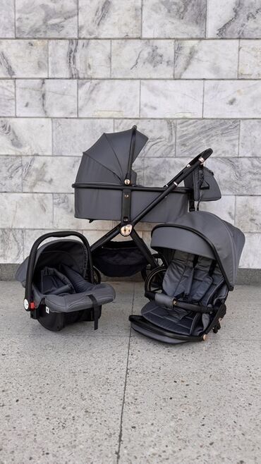 коляски peg perego: Балдар арабасы, түсү - Кара