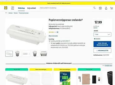 iris tv: Crelando aparat za sečenje papira (shredder) – stolni model za — 3