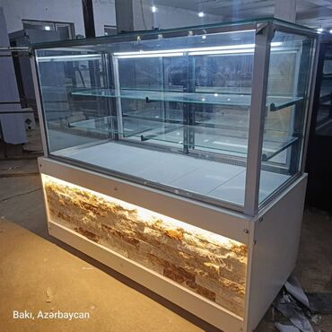 Soyuducu vitrinləri: Şirniyyət üçün, 130 * 100 * 65, Yeni, Ünvandan götürmə — 1
