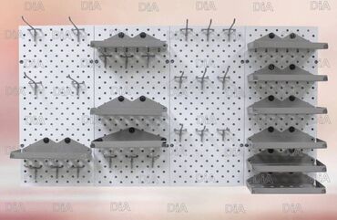 Стеллажи: Панель перфорированная, настенная, для магазина и склада