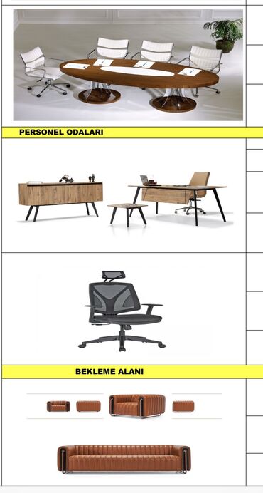 Комплекты офисной мебели: Комплект офисной мебели, Кресло, Тумба, Диван, Новый