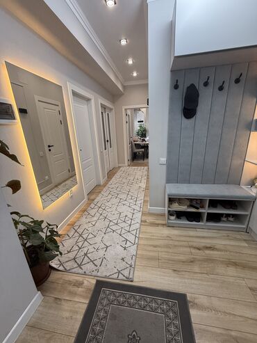 1 комнатная квартира без ремонта: 2 комнаты, 54 м², Элитка, 12 этаж, Дизайнерский ремонт