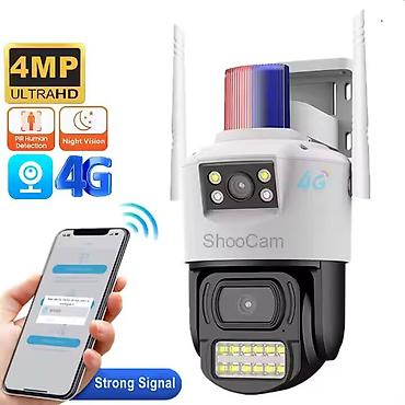 3d gozluk: 4G sim kartli 2 linzli küçə kamerası (4mp) APP: V380 Pro System — 1