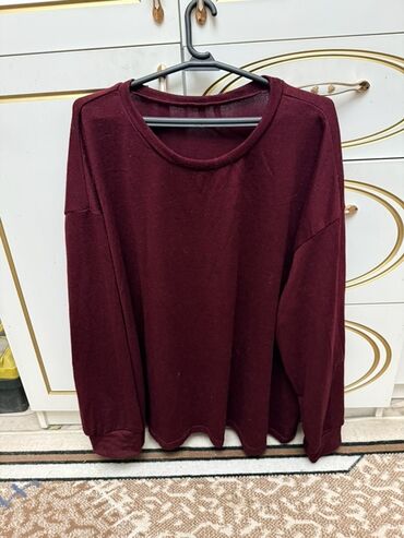 у настоящей женщины должна быть сумка: Бордовый свитшот/лонгслив свободного кроя. НОВЫЙ ‼️‼️ - Цвет