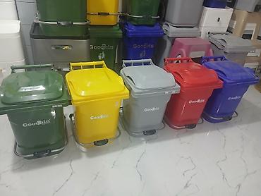 dam ortuyu: Plastik “Goodbin” tullantı qutuları - Təyinat: məişət, ofis, obyekt — 10