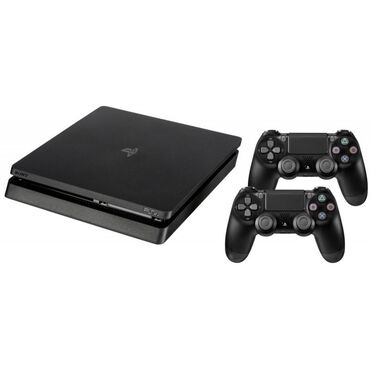 PS4 (Sony Playstation 4): PS 4 slim 1 tb +2 ədəd original pult + Charging Station Məhsul az