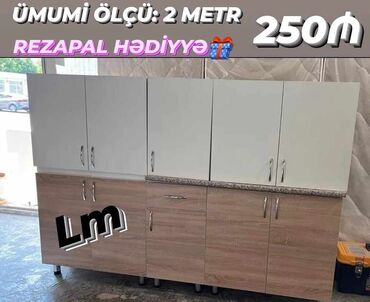 mətbəx mebeli ucuz: *Mətbəx mebellərinin sifarişlə hazırlanması✔️* Ölçü : 2 metr üst