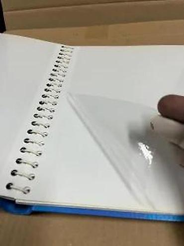 drvo stil слике: Tvrdo ukoričen foto-album/notes sa cvetnim motivom - Plava korica sa — 10
